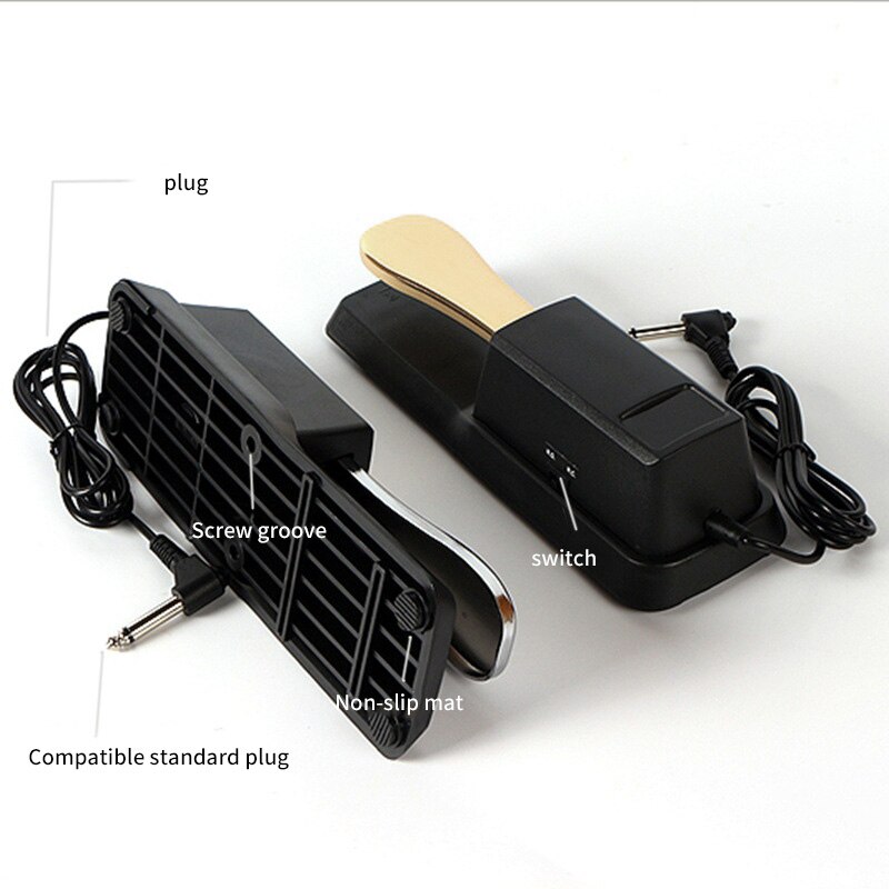 Damper Sustain Pedal Foot Switch Piano Keyboards Sustain Foot Pedal Damper Pedal For Electric Piano Keyboards Tool