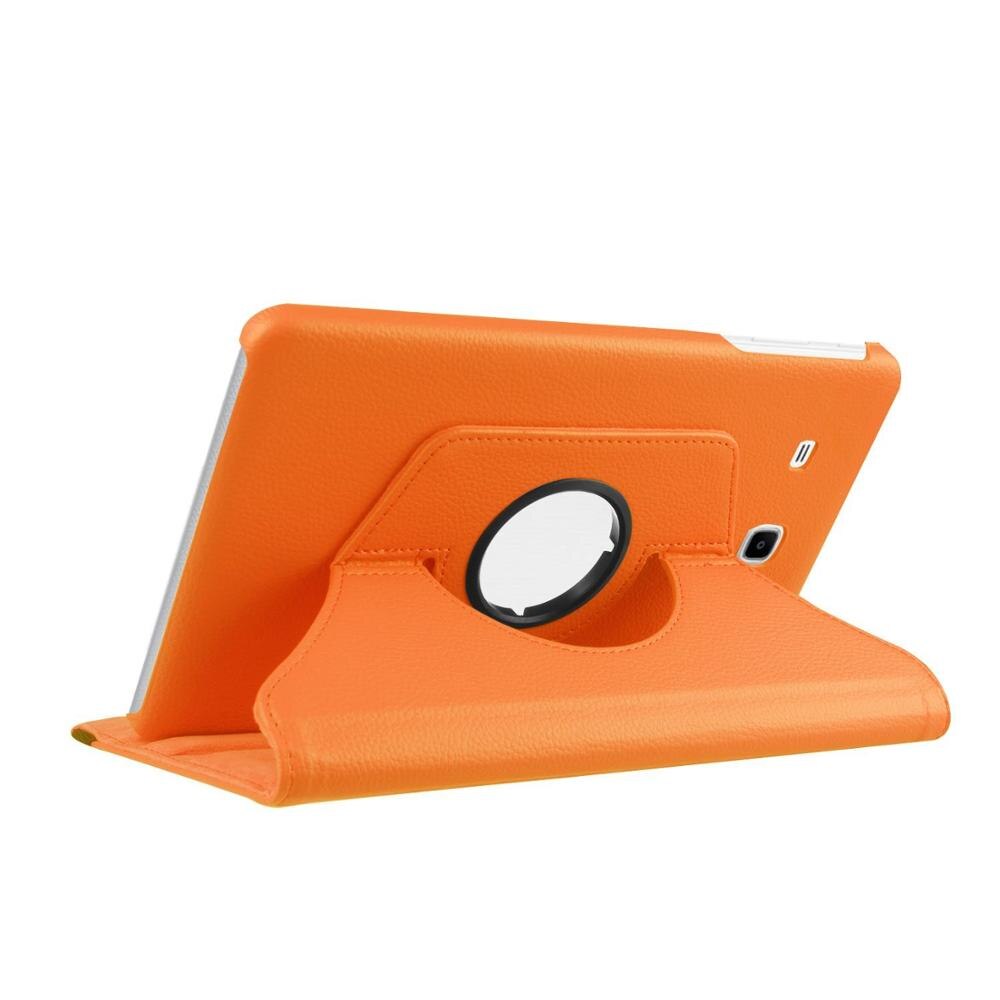 Tab a6 capa flip de couro pu, capa dobrável de 10.1 graus rotatória 360 para samsung galaxy tab a 6 10.1 capa de tablet t580 t585 10.1": Orange