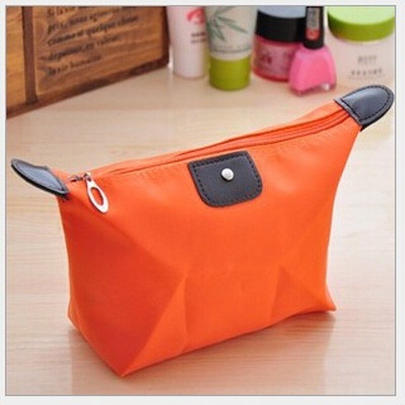 Frauen Reise Toilettartikel Kosmetik tasche tasche Clutch Handtasche Geldbörsen Fall Kosmetik Tasche für Kosmetik Make-Up Tasche Veranstalter: Orange