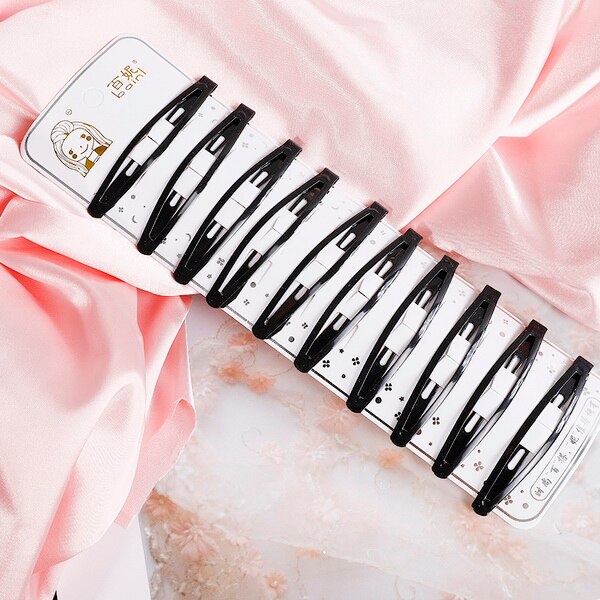 Bebis flickor liten hårklo söt godisfärg blomma hår käkklämma bb tjejers hårnål barn håraccessoarer: B  (10 st)