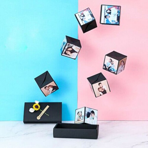 Novelty Jumping Box Scrapbook DIY Photo Album For Valentines Day Birthday Anniversary AN88