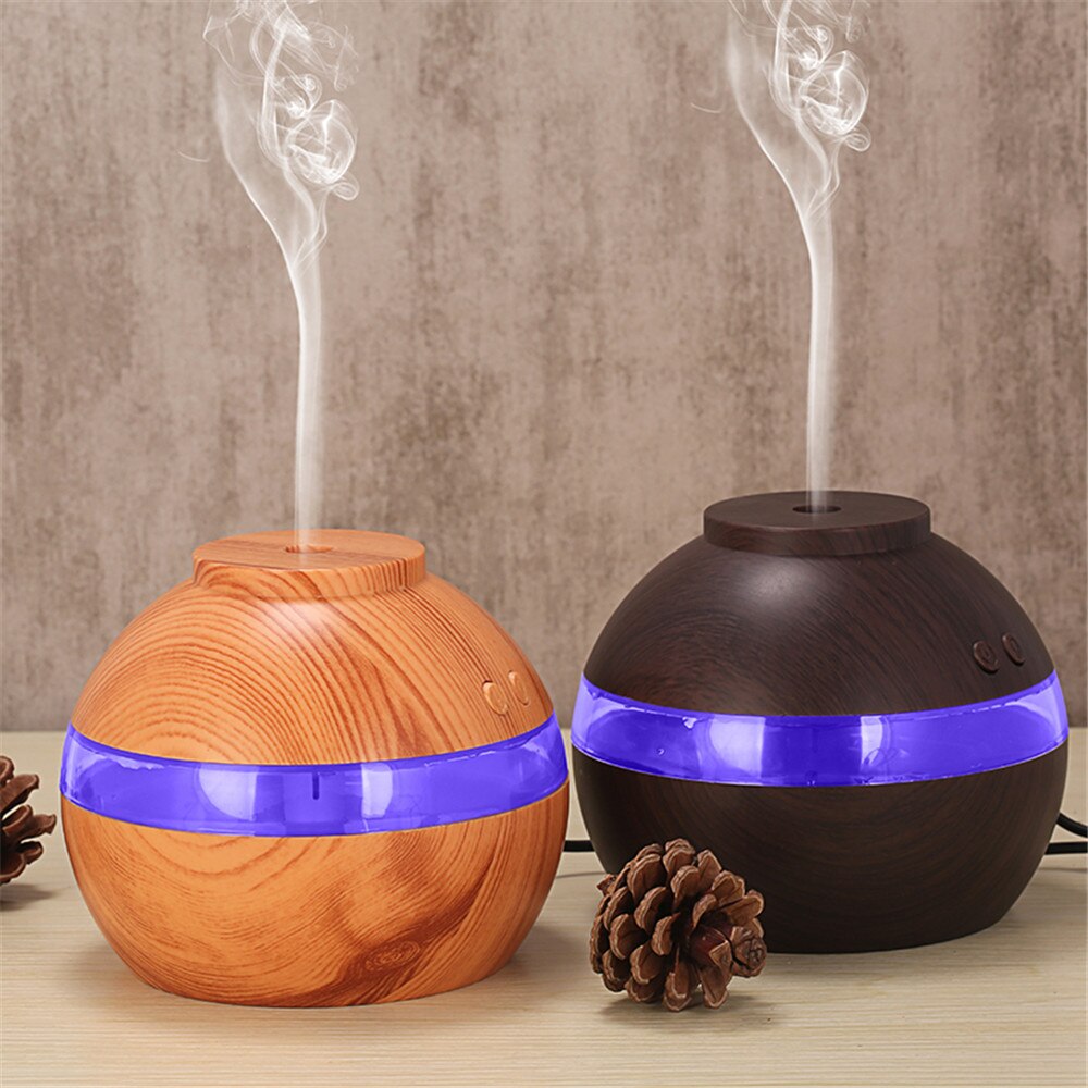 Air Aroma Essential Oil Diffuser LED Ultrasonic Aroma Aromatherapy Humidifier Cool-mist Impeller Humidifier Aroma Diffuser