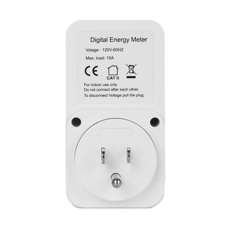 Digital Power Meter Plug-In Socket Electric Wattmeter Energy Monitor
