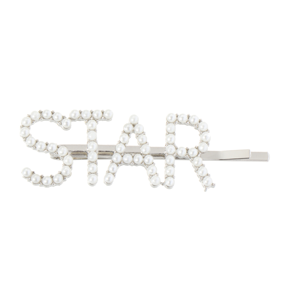 Letter Word Rhinestone Crystal Hairpin Hairgrip Hairclips Hair Clip Grip Pin Barrette Ornament Hair Accessories: 12