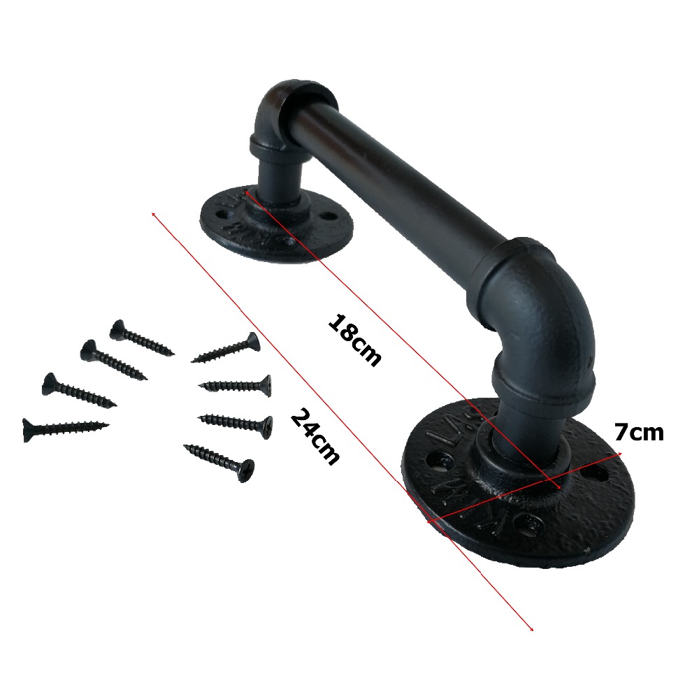 Manija de gabinete Industrial Vintage hecha a mano cajón asas pequeñas qntique perillas de puerta de hierro para hardware de muebles