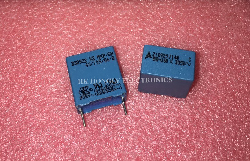 30 PIÈCES B32922 X2 MKP/SH U1 U15 U22 U33 U47 U56 U68 K 305V P = 15mm 10% 0.1UF 0.15UF 0.22UF 0.33 0.47UF 0.56UF 0.68UF CONDENSATEUR de FILM