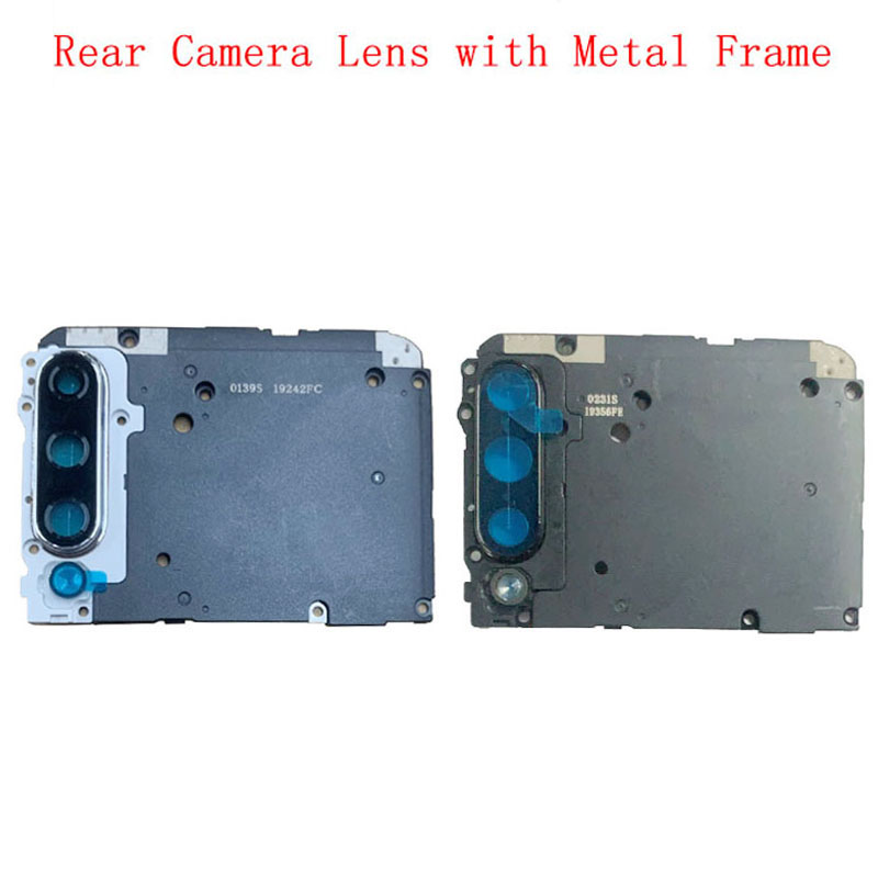 Achter Back Camera Lens Glas Met Metalen Frame Houder Voor Xiaomi Mi A3 Vervanging Reparatie Onderdelen