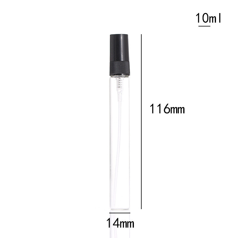 5/10 stuks mini draagbare sprayflesjes , lege parfumverstuivers, transparante parfumflesjes, 10ml 5ml cosmetische proefflesjes van glas: Diepblauw