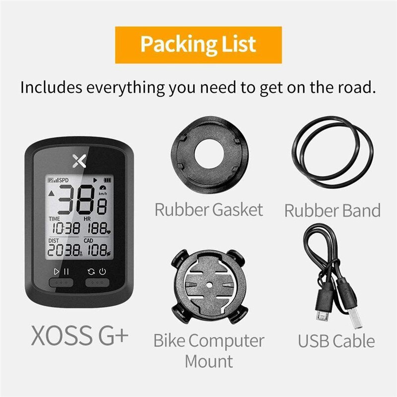 XOSS G + GPS SMART BIKE ciclismo ordenador Bluetooth 1,8 pulgadas pantalla Digital LCD impermeable IPX7 bicicleta ordenador velocímetro