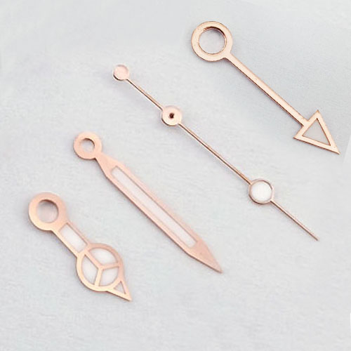 28.5MM white Sterile Watch face + watch hands golden rose Gmt hand Fit mingzhu dg3804 movement P510(16): 4hands