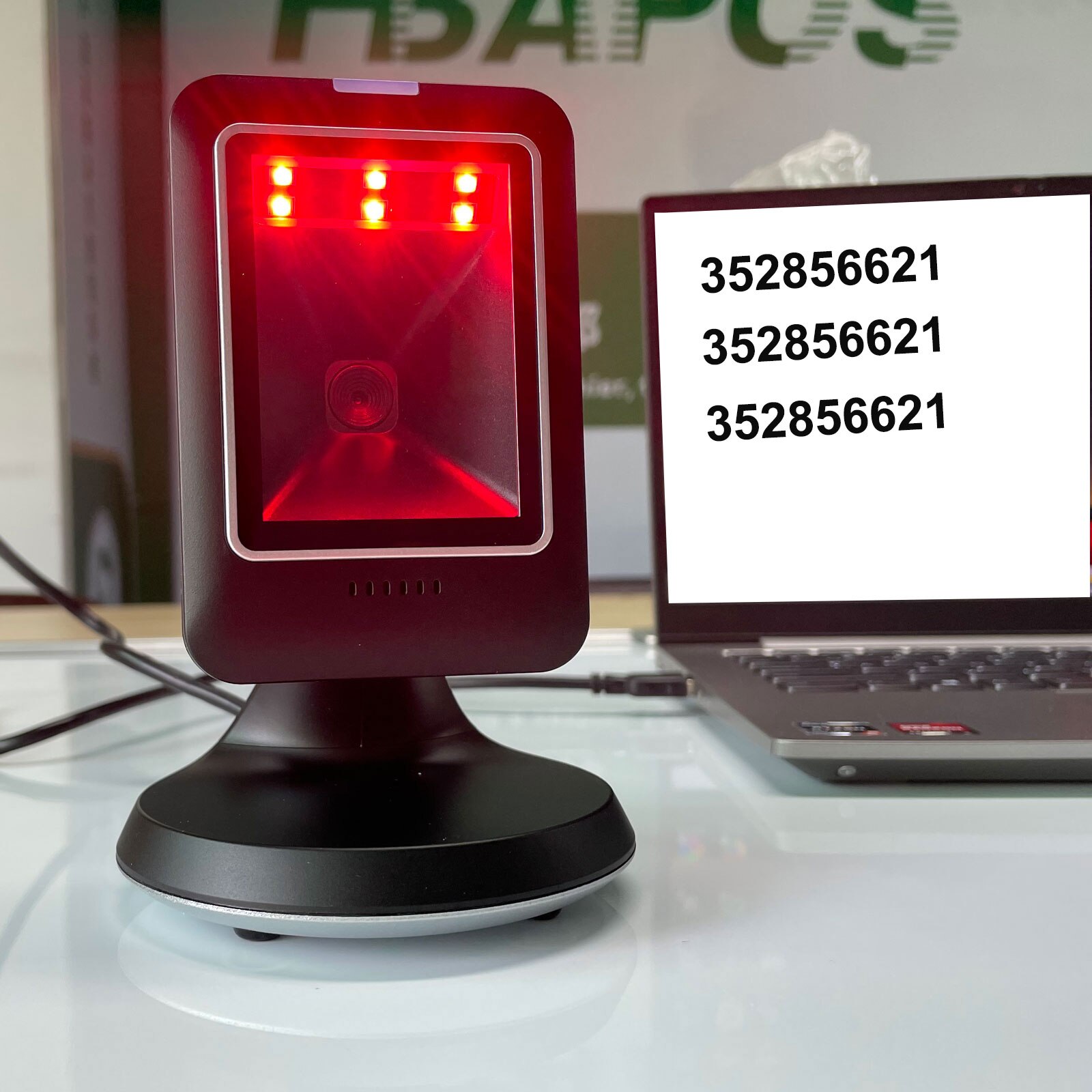 2D Barcode Scanner Usb Alle-Ronde Desktop Automatische Sensing Data Matrix Reader Supermarkt Barcode Reader 1D 2D Qr Code