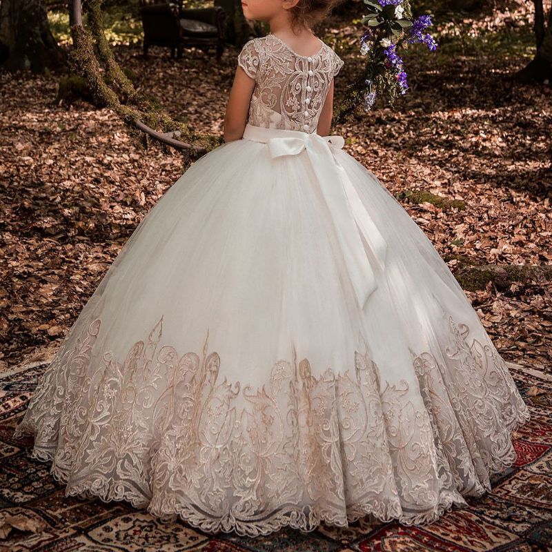 Kinderen Prinses Rok Petticoat Meisjes Trouwjurk Met Hoepel Rokken Accessoires Trekkoord Verstelbare Taille Voering