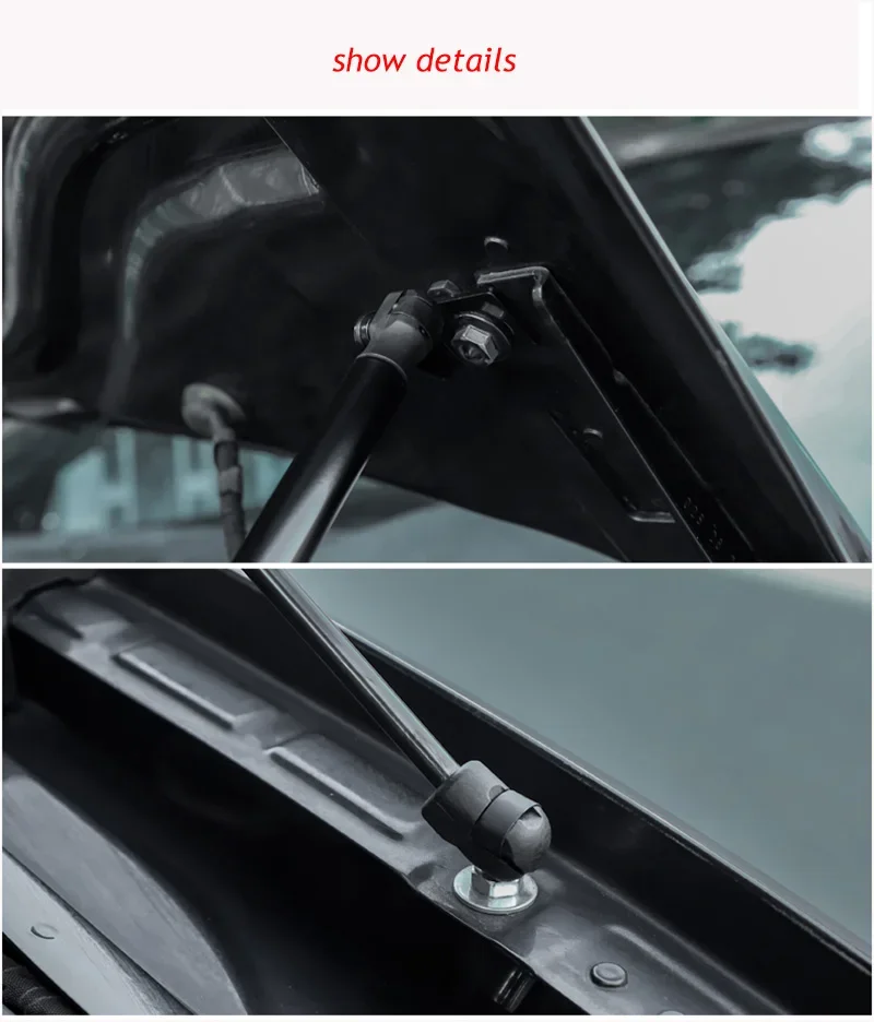 Para VW Golf 8 GTI/Line/Pro -2025, capó de estilo de coche, barras de soporte de elevación de choque de Gas, accesorios de varilla de soporte