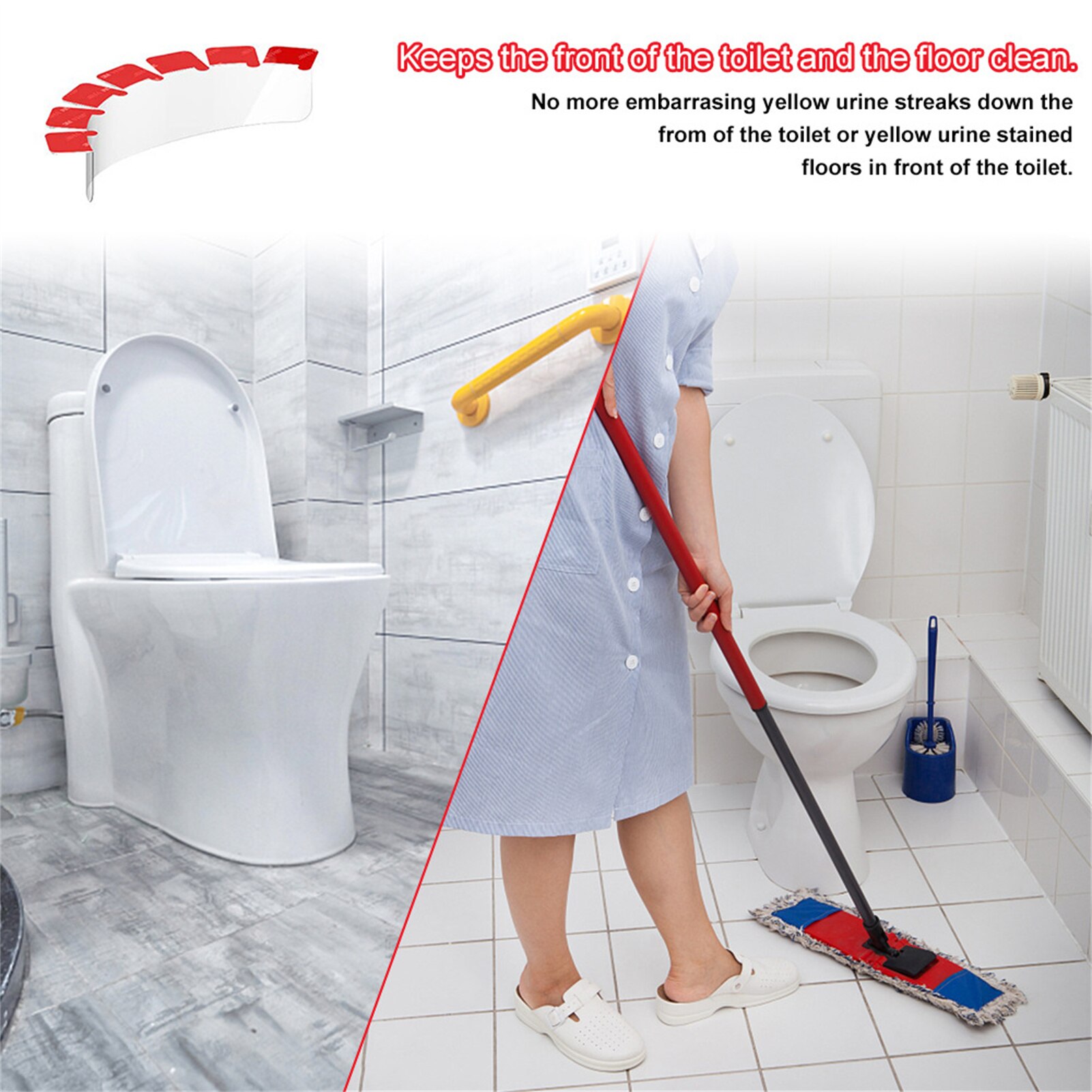 Toilet Seat Pee Splash Guard Multipurpose Potty Training Urine Protective Guard for Childern Easy Operation E2S