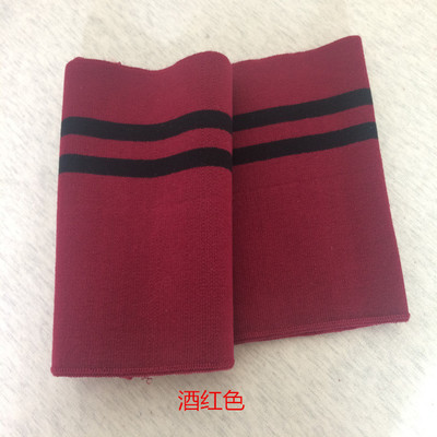 Puños a rayas de algodón, 15x95CM, 670gsm, tejido de punto elástico a rayas para escote, chaqueta de invierno, accesorios de ropa