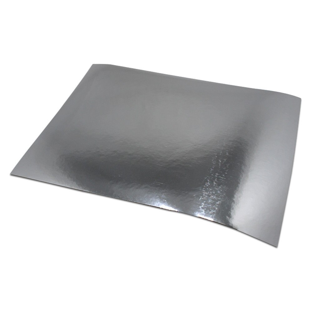 30pcs/lot Retail Gold / Silver Self Adhesive PET Material Label Sticker Printing Paper Blank Glossy / Wire Drawing PET Paper: Glossy Silver