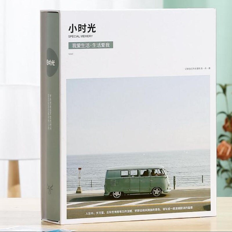 5-Inch Minimalist Photo Albums 200Pcs Large Capacity Interstitial Family Photo Album Children Growth Album Plastic Photo Album: color 6