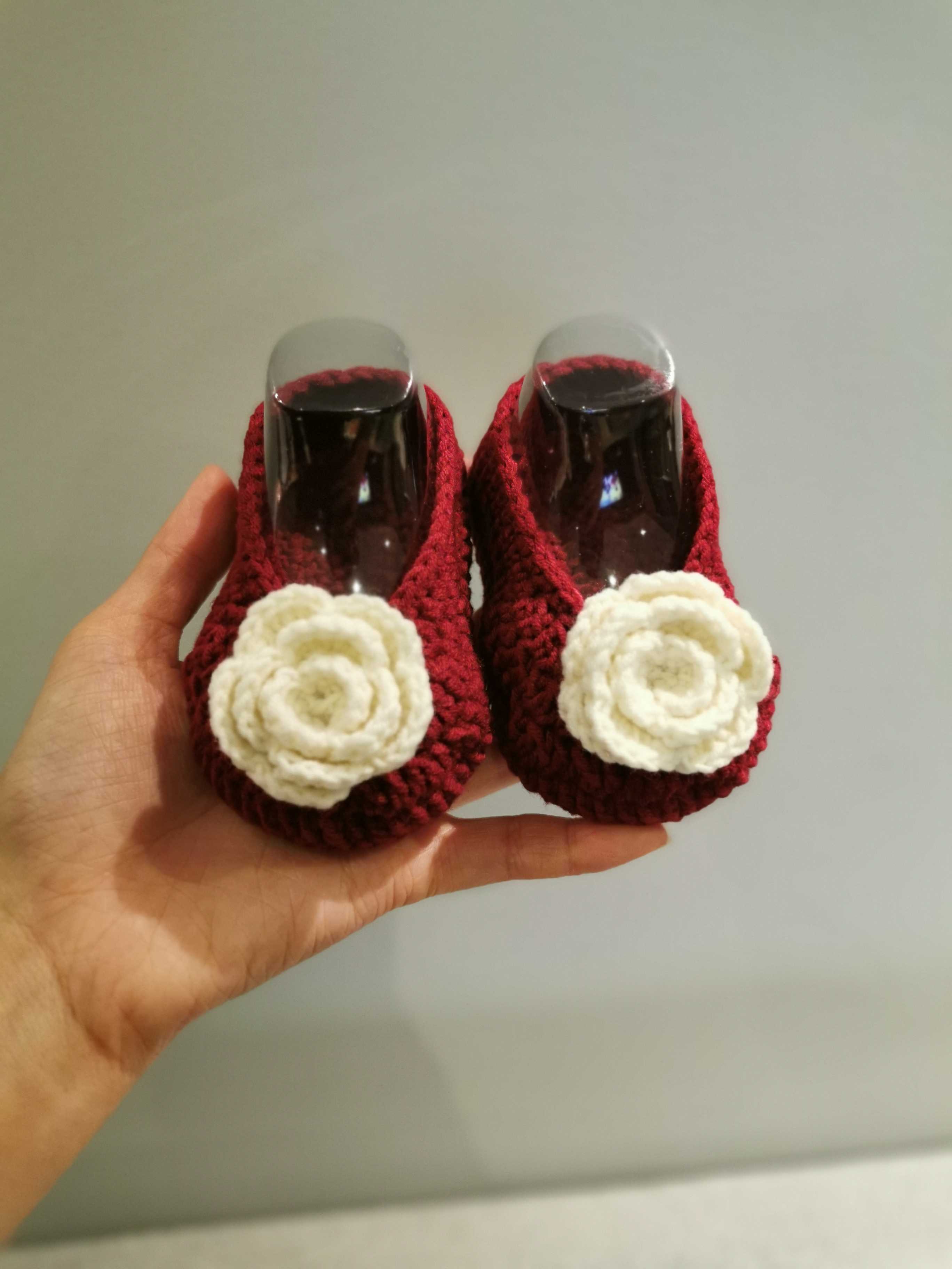Xiaoxiangfengshan Camellia early spring children's hand woven shoes walking shoes: Red / 10CM