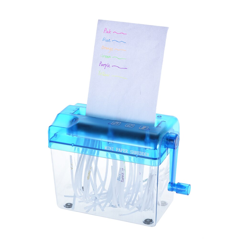 A6 Manual Hand Paper Shredder Document File Handmade Straight Cutting Machine Tool for School Office Home Use