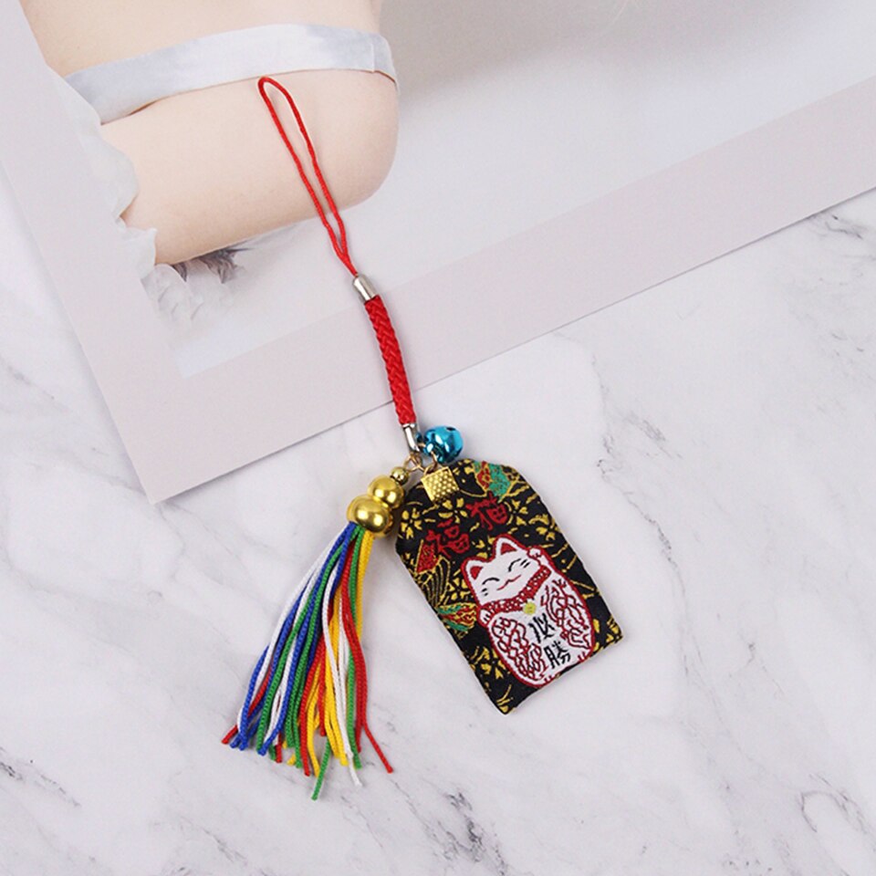 Japanse Lucky Cat Smart Telefoon Strap Lanyards Voor Iphone/Samsung/Xiaomi Mobiele Telefoon Strap Touw Charm Sleutelhanger Kwastje hanger