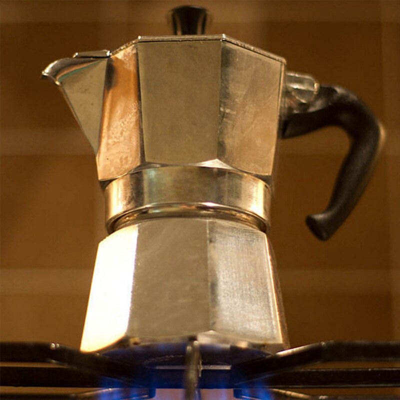 Alumiininen italialainen liesitaso/moka espresso-kahvinkeitin/perkolaattorityökalu 50ml