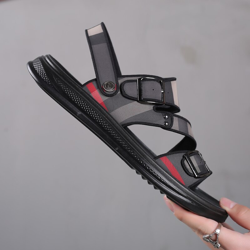 Nuevas Sandalias informales de verano para hombre, Sandalias, chanclas para exteriores, transpirables, cómodos zapatos abiertos de talla grande, Sandalias