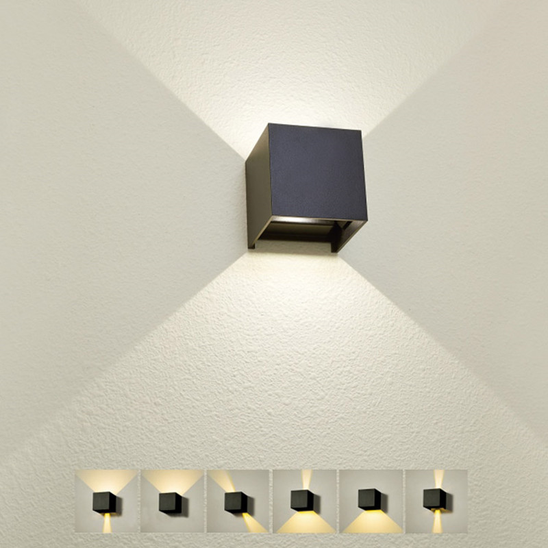 Innenwandleuchte Wohnzimmer Nachttisch Treppenleuchte Aluminium Wasserdicht IP65 Balkon Wandleuchte LED Wandleuchte Veranda Lampe für Deko