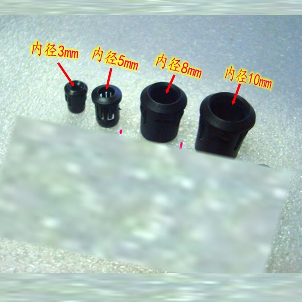 50Pcs/Lot Lamp Socket Diode Holder Plastic Black Clip Bezel Mount Useful 3mm 5mm 8mm 10mm LED