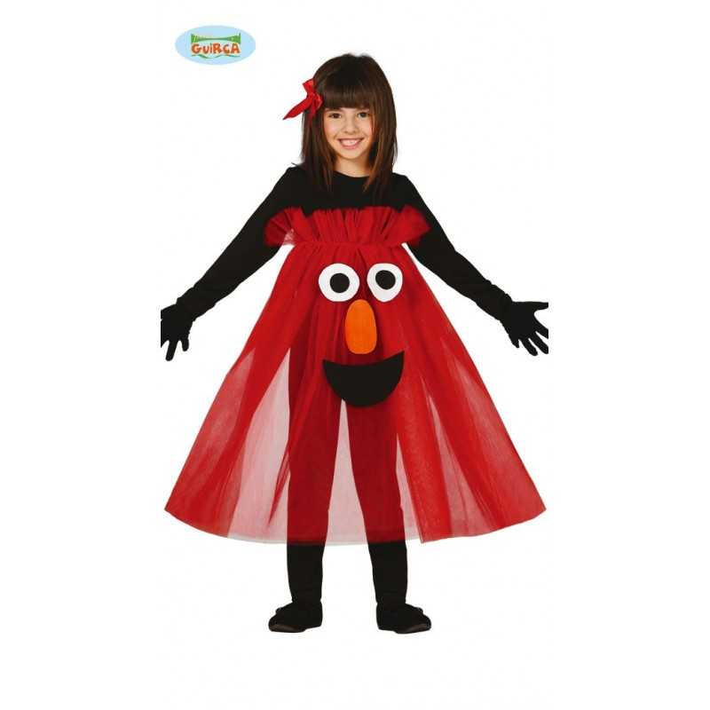 Traje monstro-tutu vermelho
