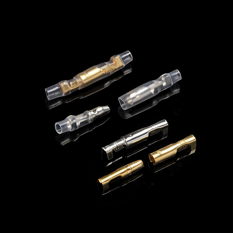 200Pcs 3.9mm Bullet Connector Male Female Motorcycle Terminals Socket with Insulator Sleeve Cover Set