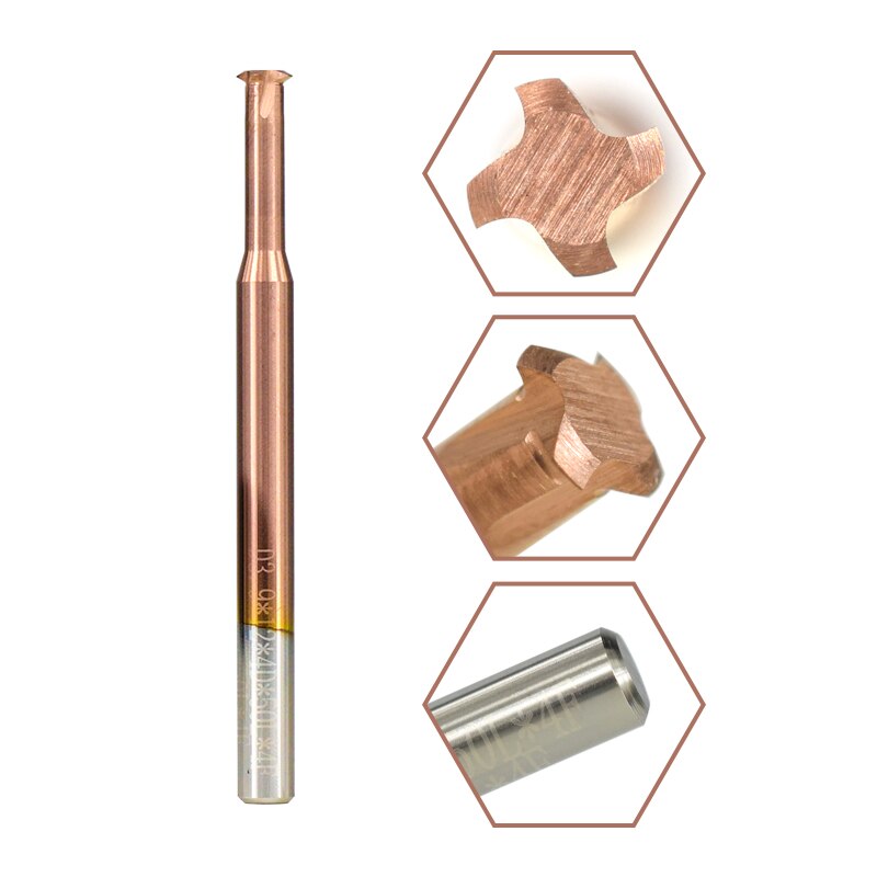 1pc Single Thread Milling Cutter P0.25-0.8 TiCN Coated CNC Router Bit 4mm Shank Thread Mill Carbide End Mill