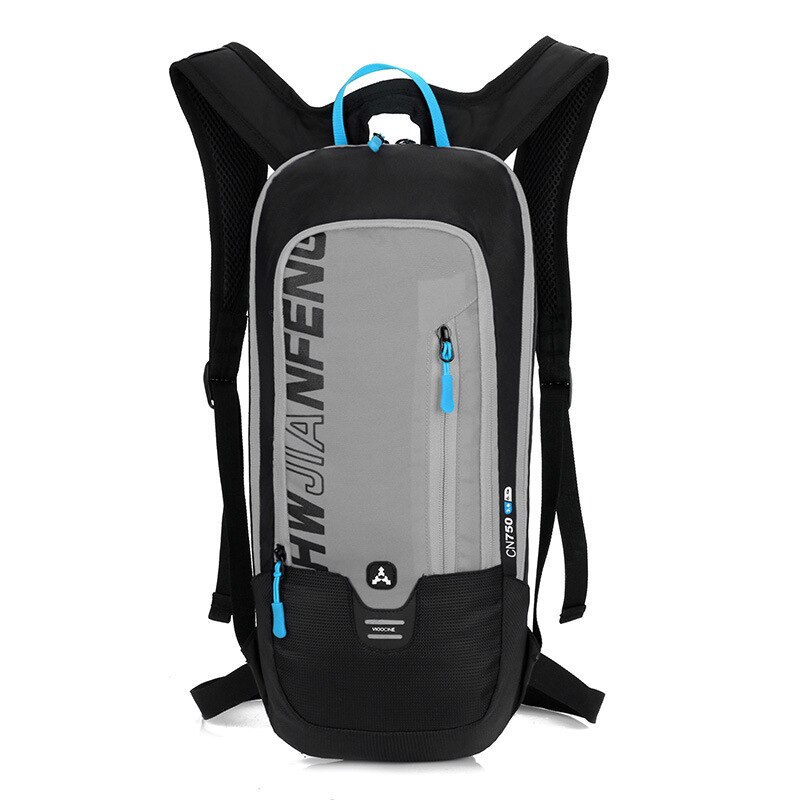 Waterdichte fietsrugzak 6l heren dames mtb mountainbike waterzak nylon fietsen wandelen kamperen hardlopen hydratatie rugzak: Grijze kleur
