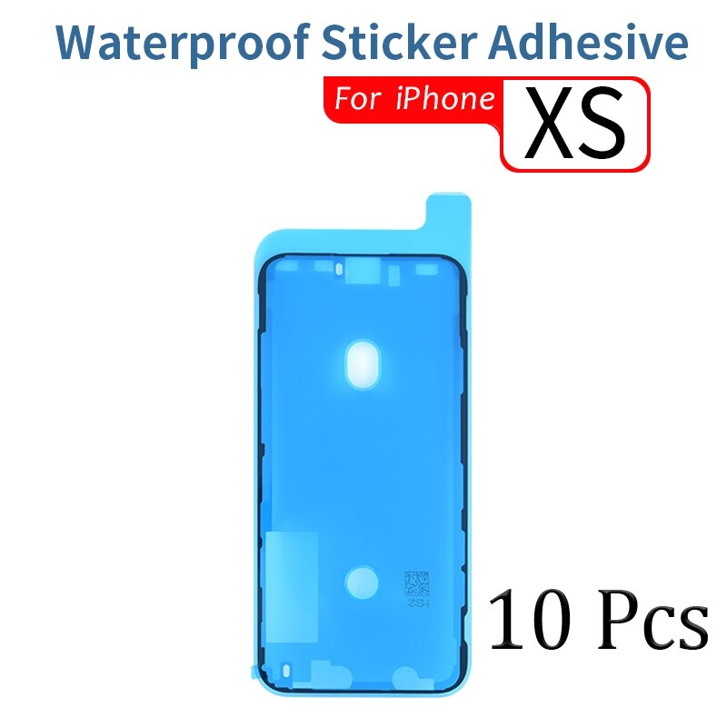 10 sztuk wodoodporna naklejka dla iPhone 6 6s 7 8 Plus X XS MAX XR 11 12 Pro Max wodoodporna naklejka klej ekran LCD klej: 10 Pcs For iPhone XS