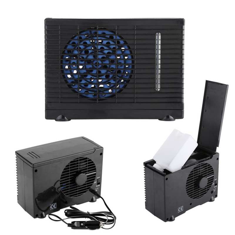 DC 12V 30-60W Portable Car Truck Home Mini Air Conditioner Fan Evaporative Water Cooler Cooling Fan