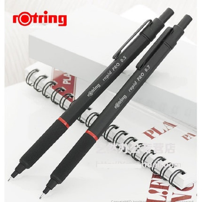 Original Germany rotring Rapid pro mechanical pencil 0.5mm &amp;0.7mm&amp;2.0mm with metal telescopic pen tip better than rotring 600