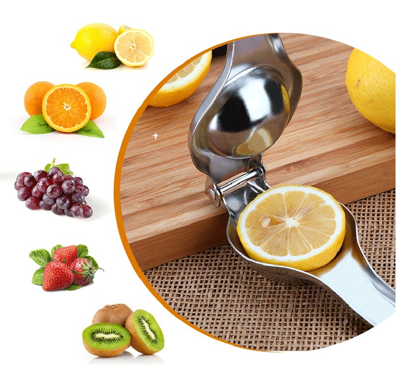 Mini Manuelle Edelstahl Zitrone Entsafter Haushalts Kleine Klemme quetschen Zitrusfrüchte Früchte Presse