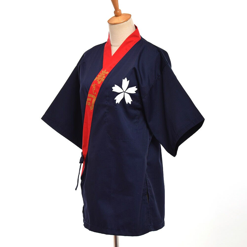 Haori Kimono Sushi Cosplay Yukata Japanese Sushi Restaurant Chef Uniform Coat Costume