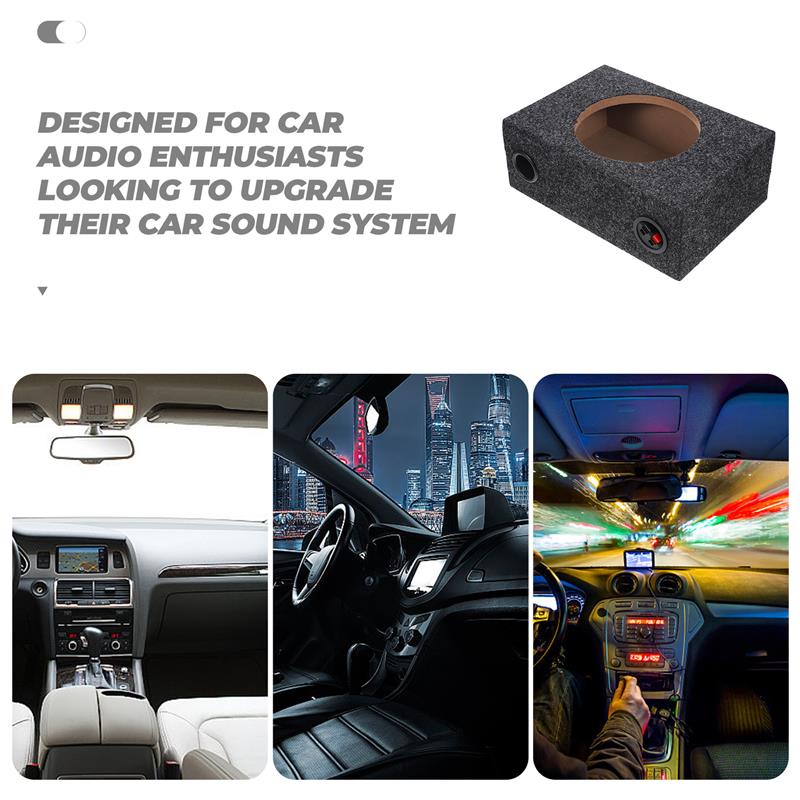 Sub Box Single Cab Sub Box 8 Inch Car Subwoofer Enclosure Car Speaker Supply Sub Box Replacement DIY Universal Enclosures Boxes