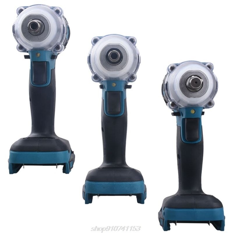 18V Cordless Electric Impact Wrench Motor 1/2" Square Brushless Rechargeable Wrench LED Light N13 20