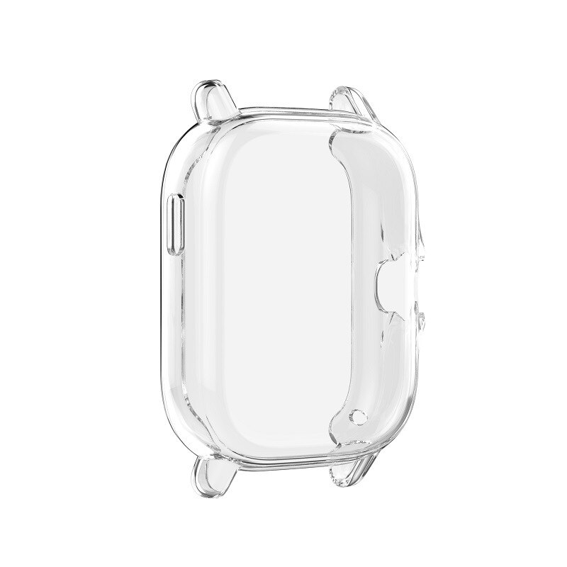 Tpu Case Voor Xiaomi Amazfit Gts 2 Volledige Cover Screen Protector Film Horloge Case Plating Frame Voor Amazfit GTS2 Shell case: Clear