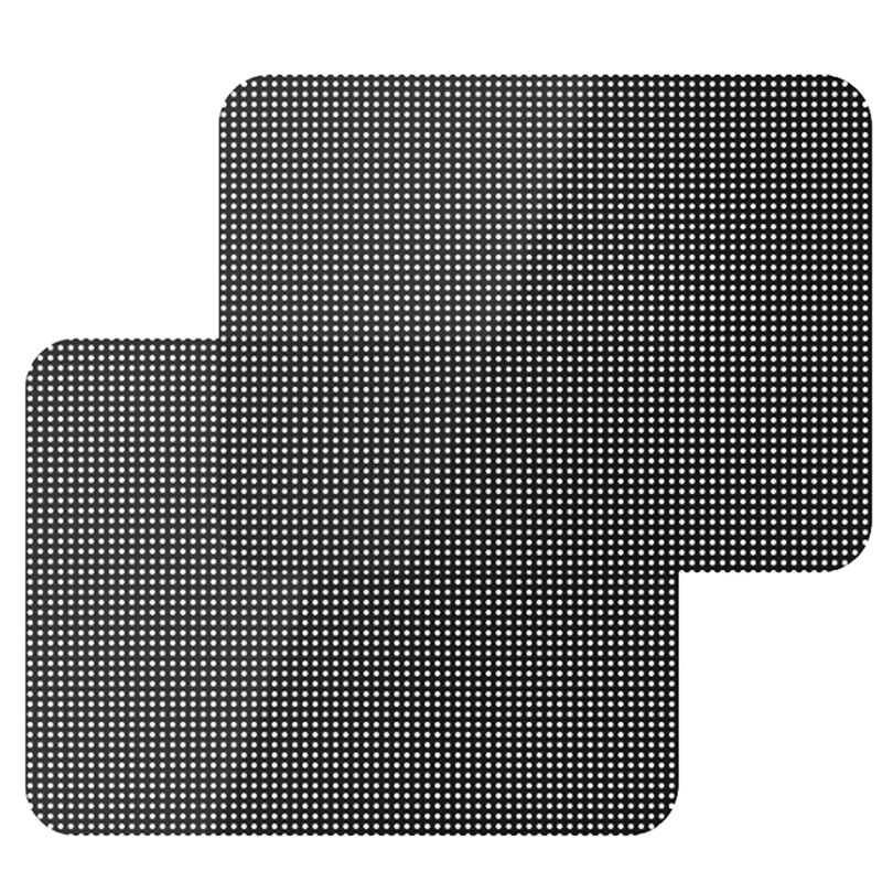 2PCS Car Side Window Mesh Film Windshield Net Sun shade Sticker UV Protection Car Static Sunshade