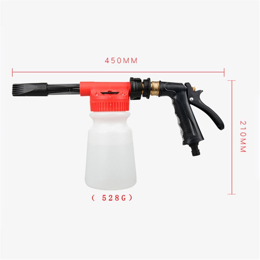 Autowasser hogedruk sneeuwschuimer watergieter 1000ml autoreinigingsschuim wasmiddel huishoudelijke schuimgieter