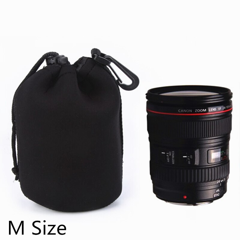 CAENBOO EF-S 18-55 Lens Bag 24-70mm Soft Protector DSLR Camera Lens Pouch Bags Case 70-200 100-300mm For Canon Nikon Sony Lens