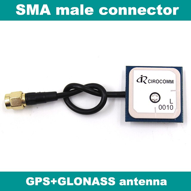 Dual GLONASS GPS antenna 32dB High Gain Cirocomm ceramic patch internal GPS active antenna BA-0010 28*28*5mm SMA male connector