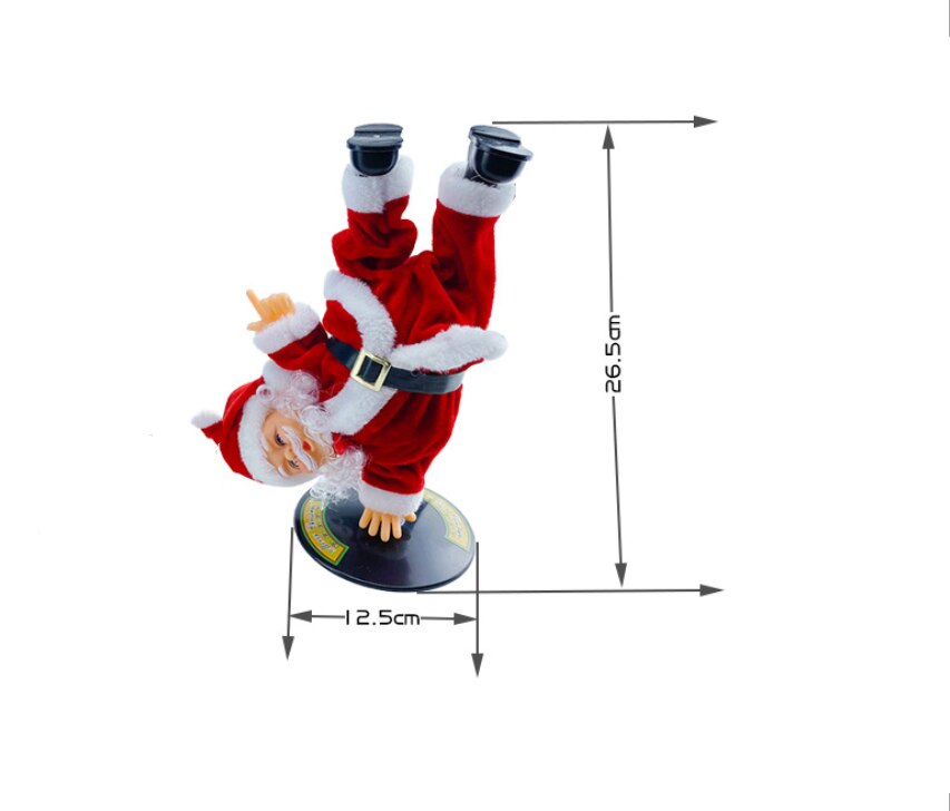 Kerstman Elektrische Ladder Klimmen Kerst Beeldje Ornament Klim De Kralen En Gaan Down Herhaaldelijk Kids Toy: E