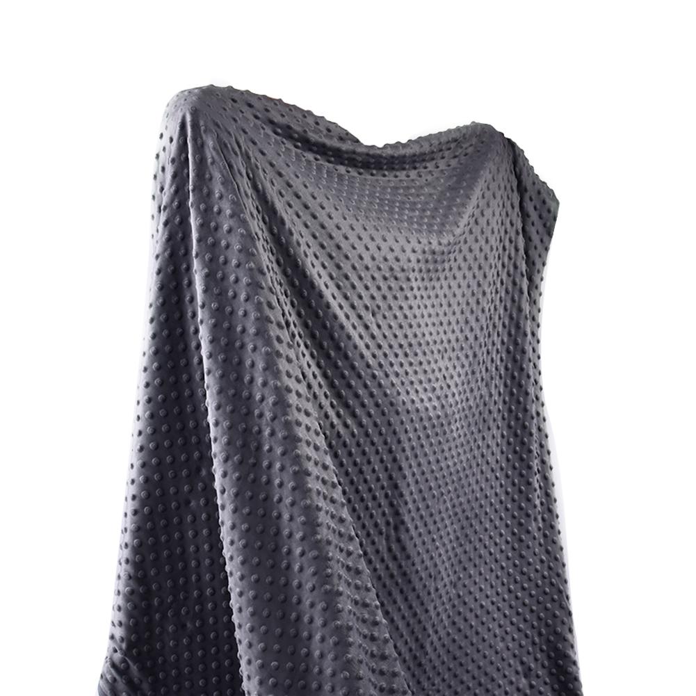 Couverture de couette en velours de cristal de couverture de gravité pondérée par coton couverture de sommeil respirante douce pour la couverture de gravité de décompression adulte