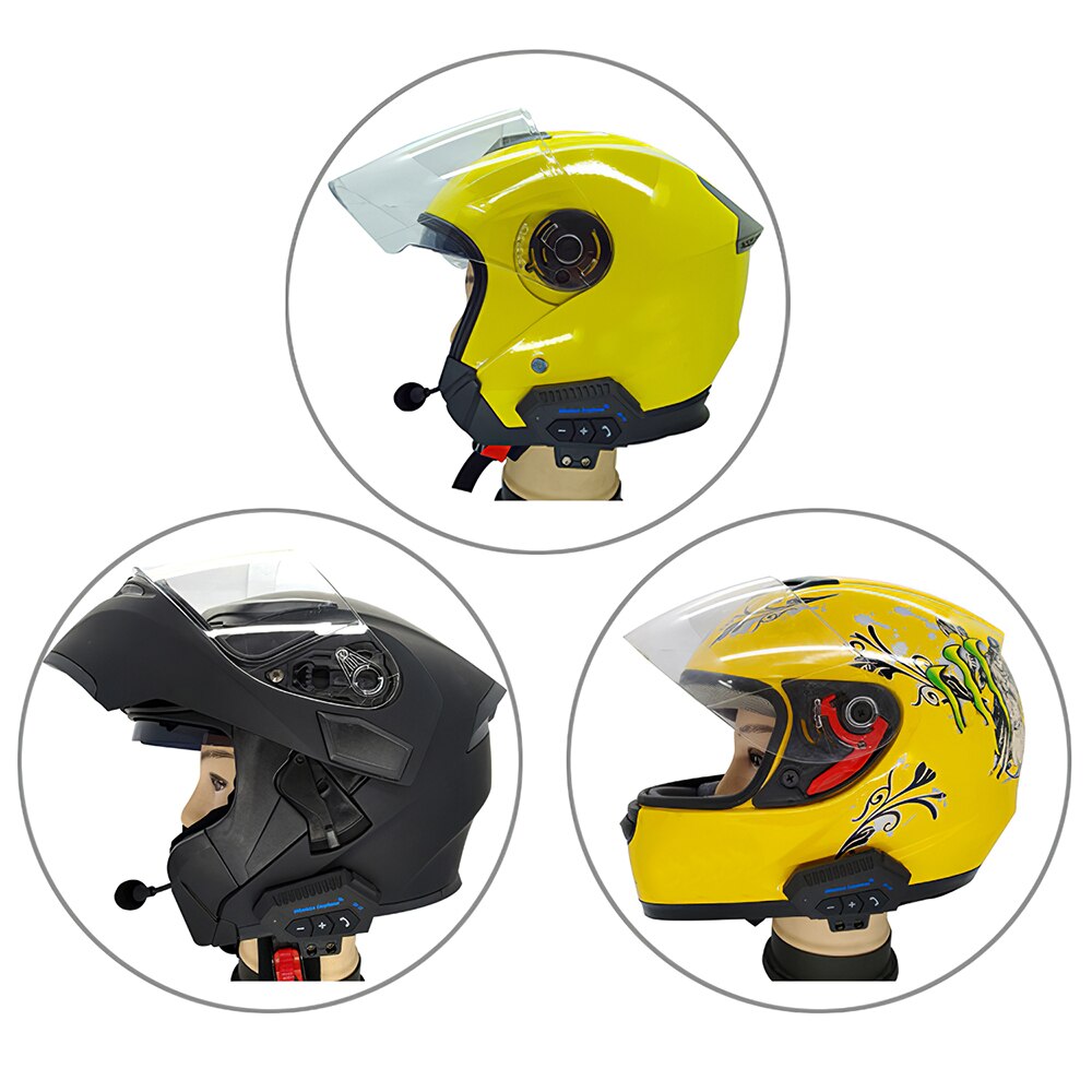 Easy to operate Motorcycle Helmet Earphone Bluetooth Wireless Earphone Rechargeable Microphone For Motorcycle Riding Clear voice