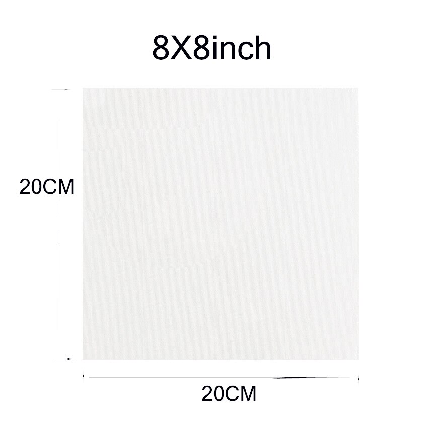 Artists Drawing Board 3 Pack Panel Canvas Painting For Acrylic Oil Paint Acid Free White Cotton Multi Sizes for learning boards: 8x8inch  3pack