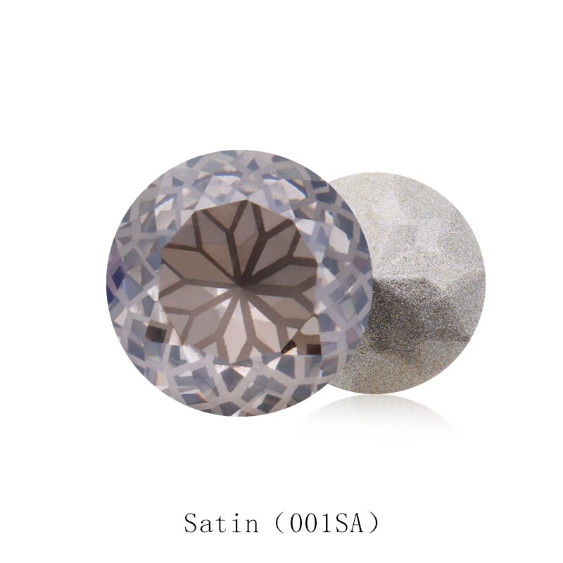 Ronde Rivoli Lijm Op Rhinestones 10Mm Pointback Stenen Diy Ambachten Shiny Glas Strass K9 Kristallen: 8mm 10pcs / Satin