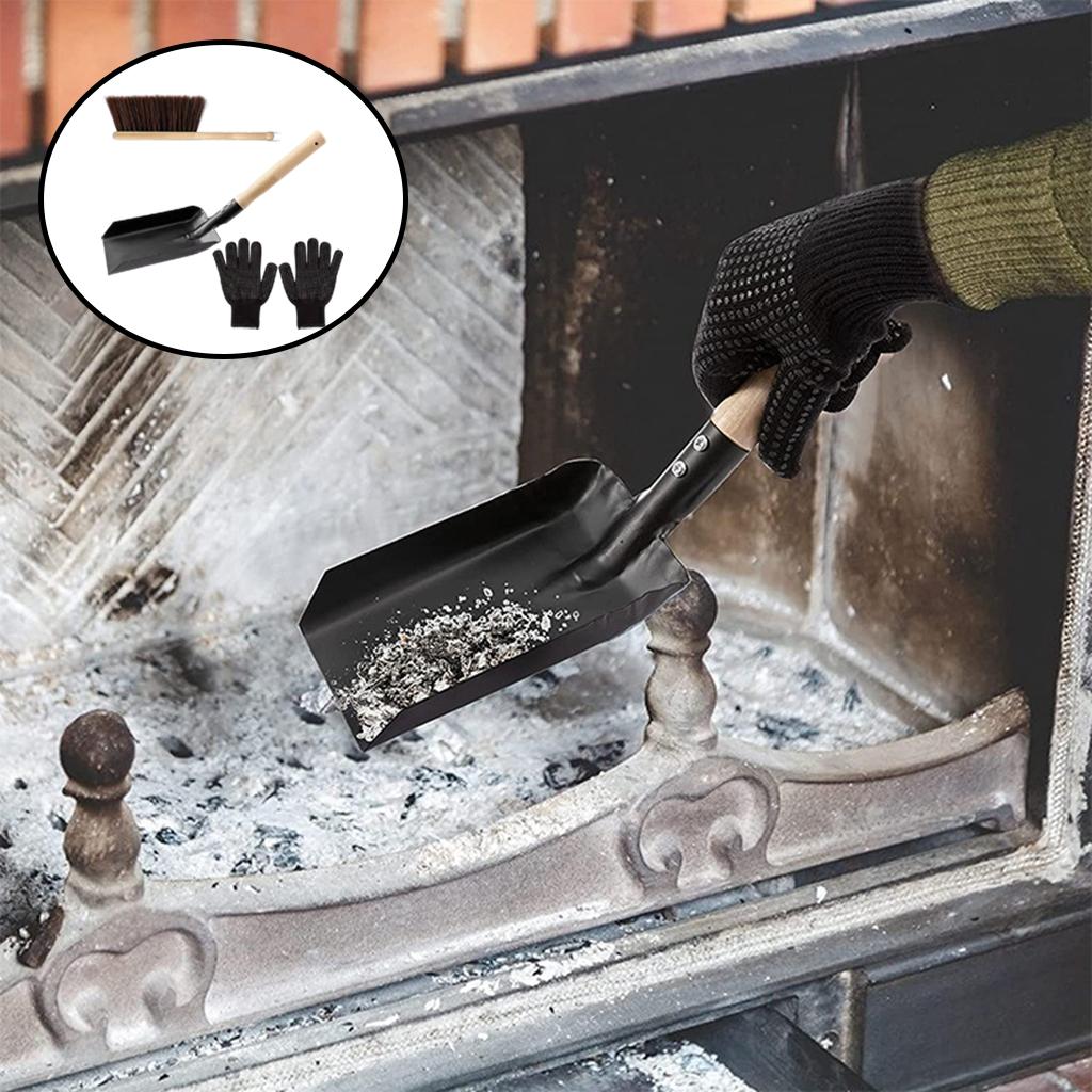 Shovel and Hearth Brush Set, Hearth Tidy Set, Fireplace Shovel and Brush, Fireplace Tool Set, Brush Pan Set, Firepit Tool